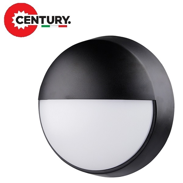 Plafoniera LED 14w Rotonda Nera Tricolor 1550 Lumen IP54 OASI